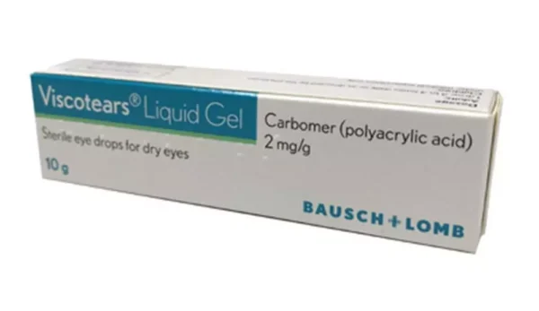 Visco tears 0.2% liquid gel 10g sterile drops for dry eyes