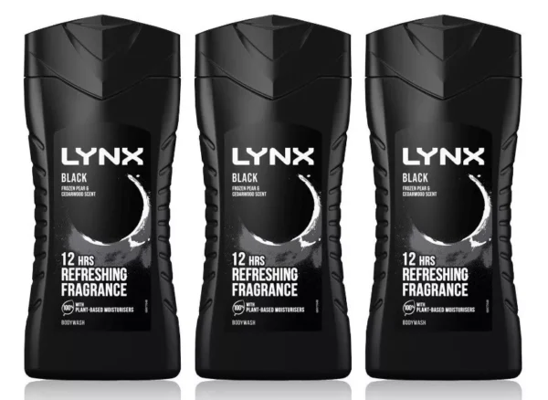 Lynx Black 12-H Refreshing Fragrance Shower Gel